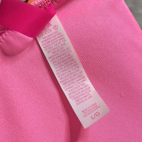 Victoria’s Secret Bikini Top Swimsuit Swim Halter Neon L Large - Picture 6 of 7